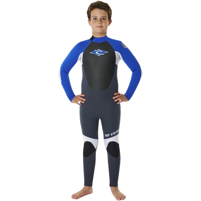 2024 Rip Curl Junior Omega 5/3mm Back Zip Wetsuit 13NBFS - Blue